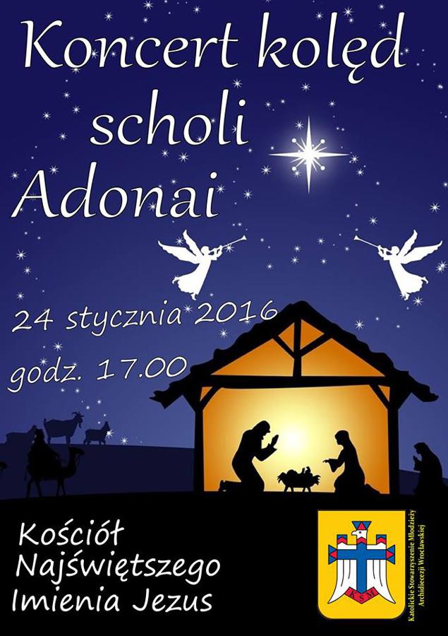 Koncert kolęd scholi Adonai