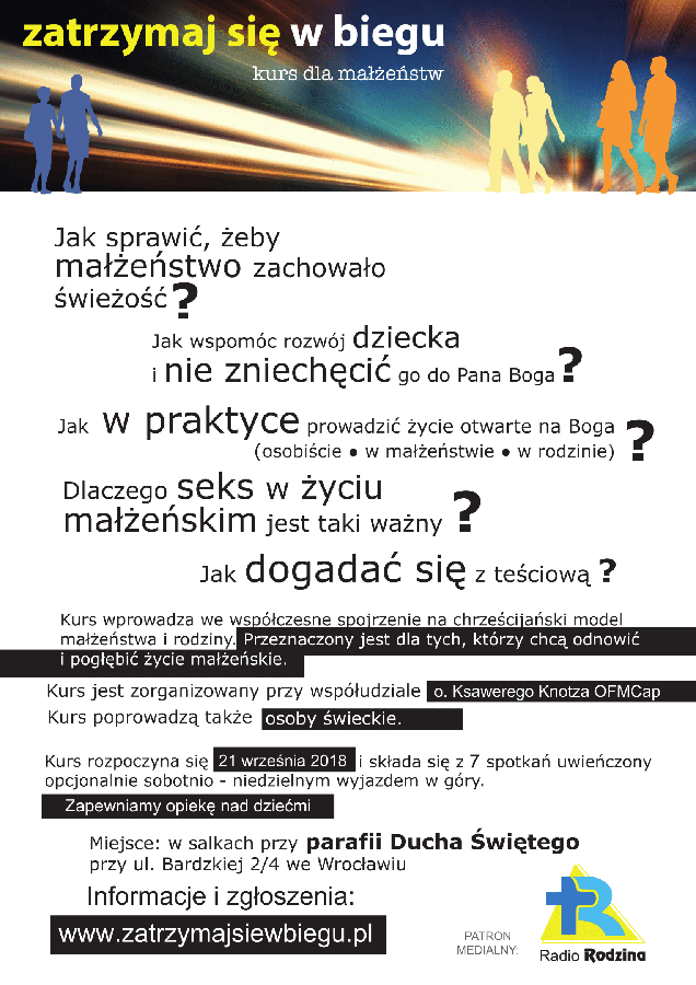 Zatrzymaj się w biegu – kurs dla małżeństw