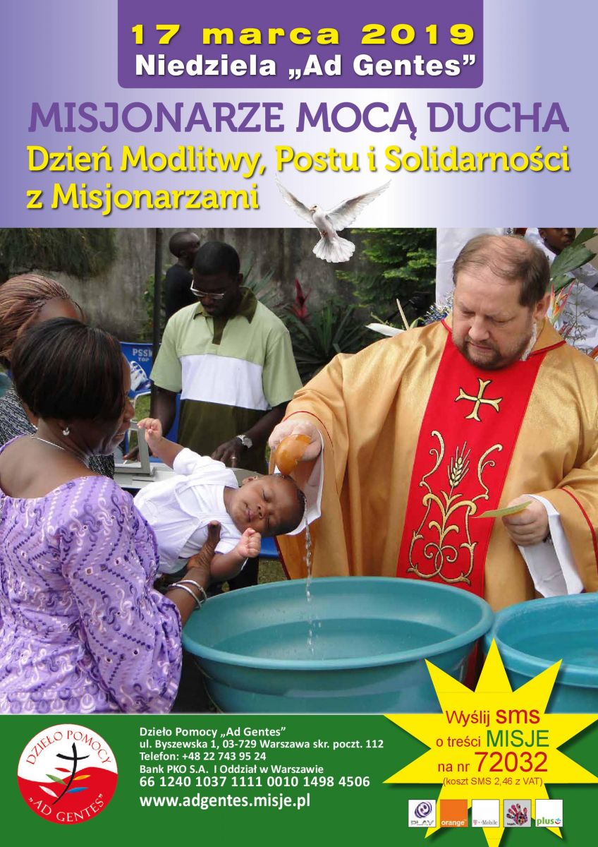 Dzień Modlitwy, Postu i Solidarności z Misjonarzami 2019