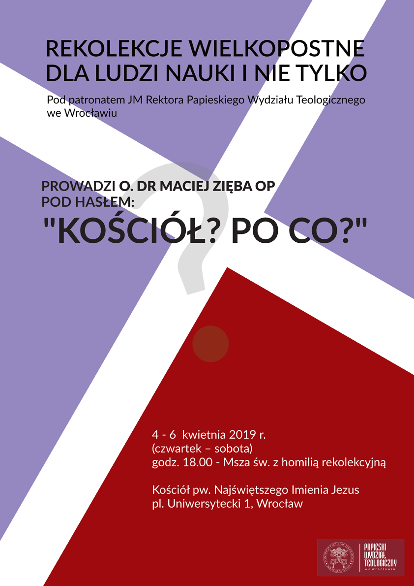 Rekolekcje dla ludzi nauki i nie tylko 2019