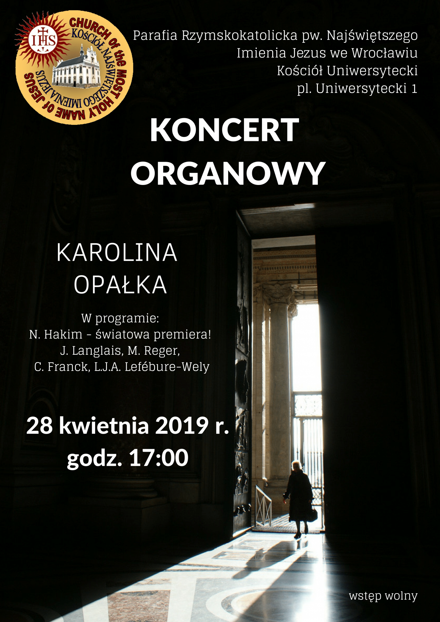 Koncert organowy 28 kwietnia