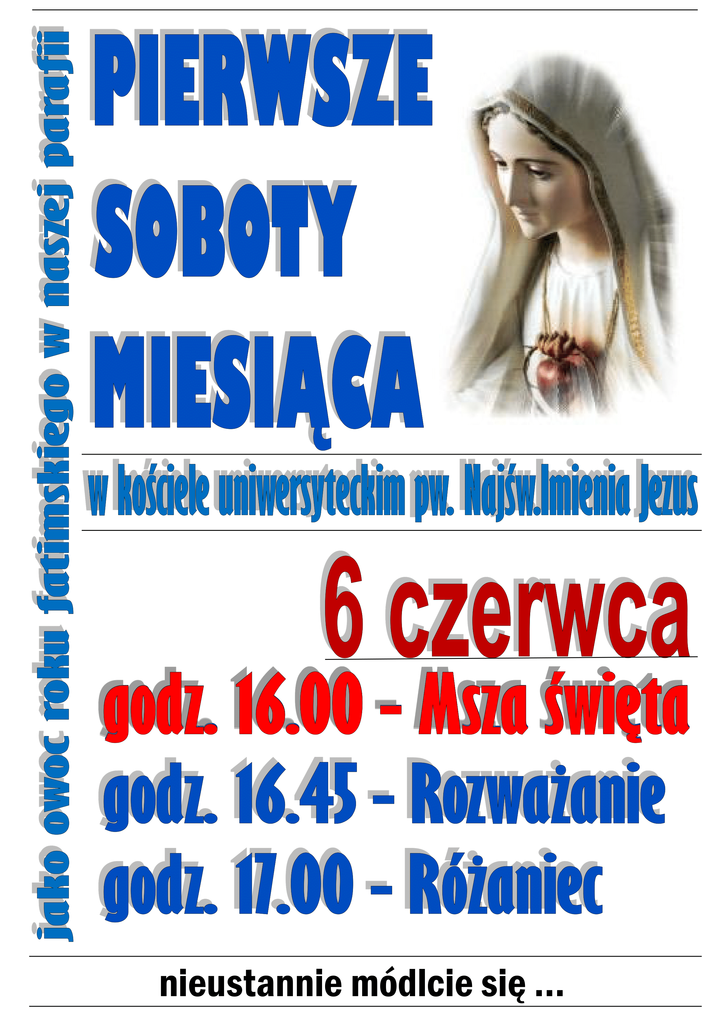 Pierwsze soboty miesiąca, czerwiec 2020