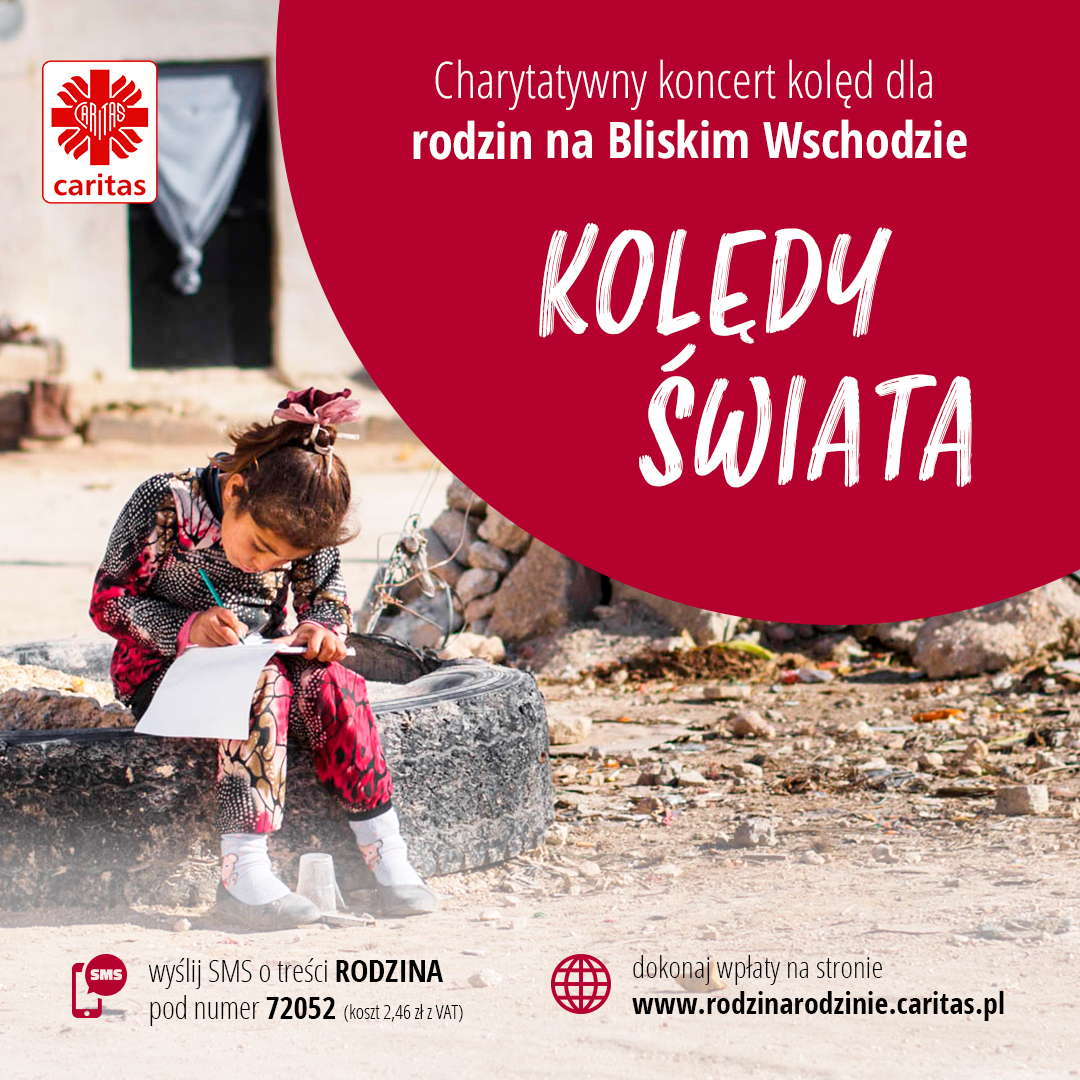 „Kolędy świata” – charytatywny koncert kolęd dla rodzin na Bliskim Wschodzie