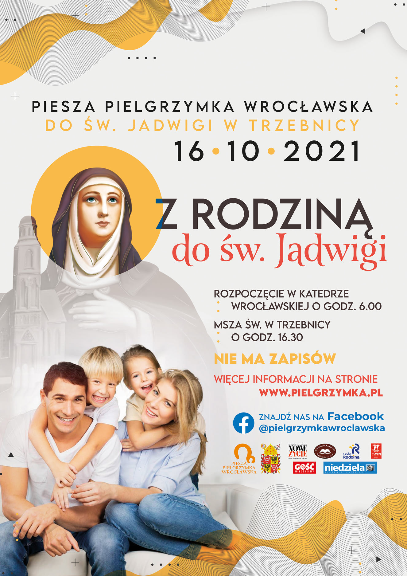 Piesza pielgrzymka wrocławska do św. Jadwigi w Trzebnicy 16.10.2021