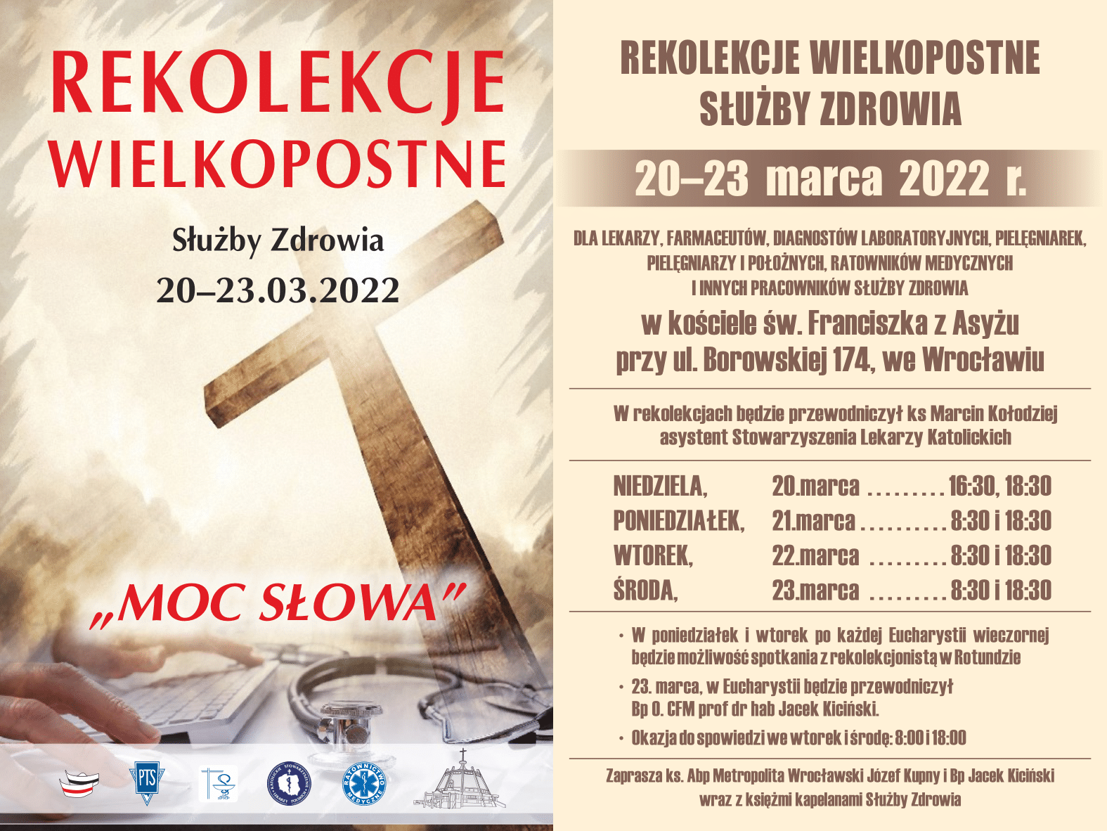 Rekolekcje Wielkopostne Służby Zdrowia „Moc słowa”