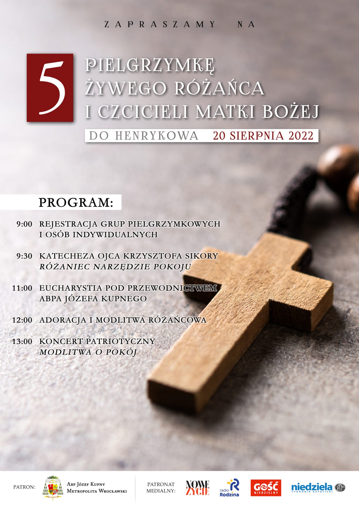 5 pielgrzymka Żywego Różańca i czcicieli Matki Bożej do Henrykowa
