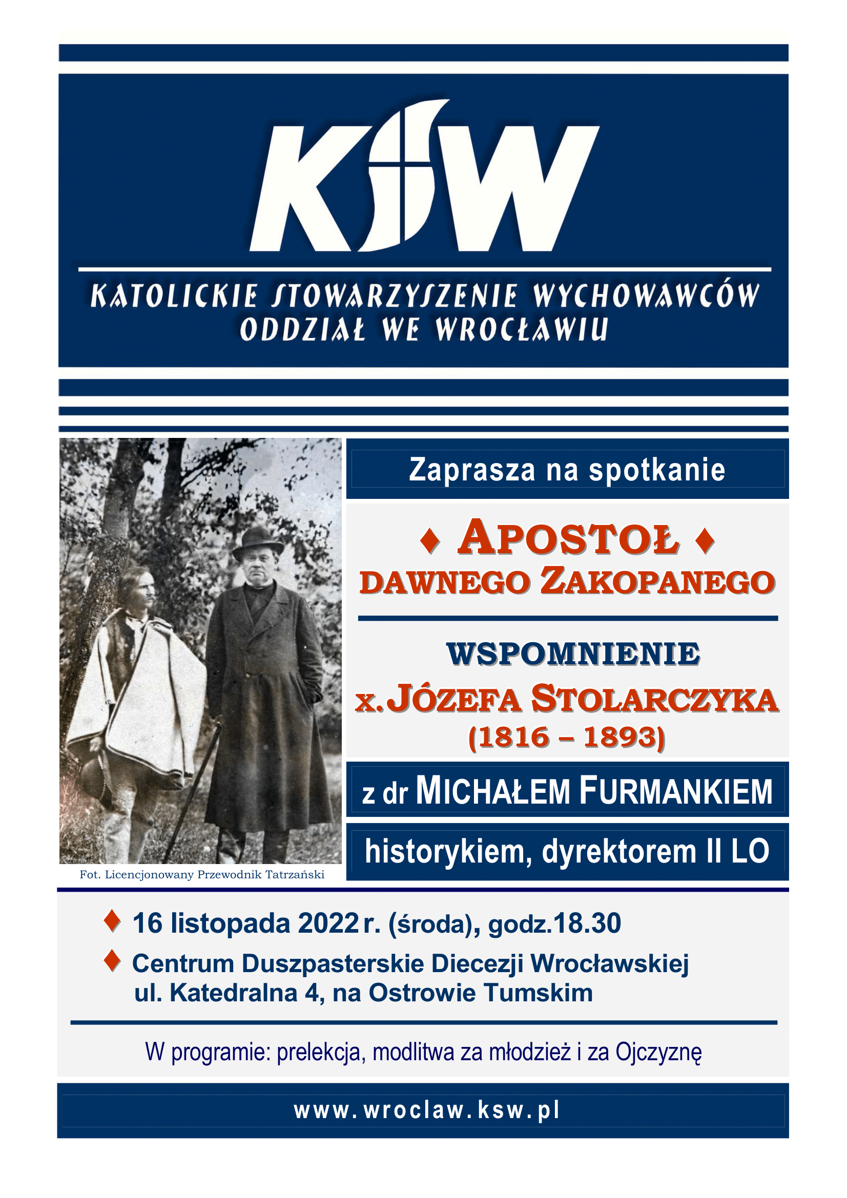 KSW zaprasza na spotkanie z dr. Michałem Furmankiem