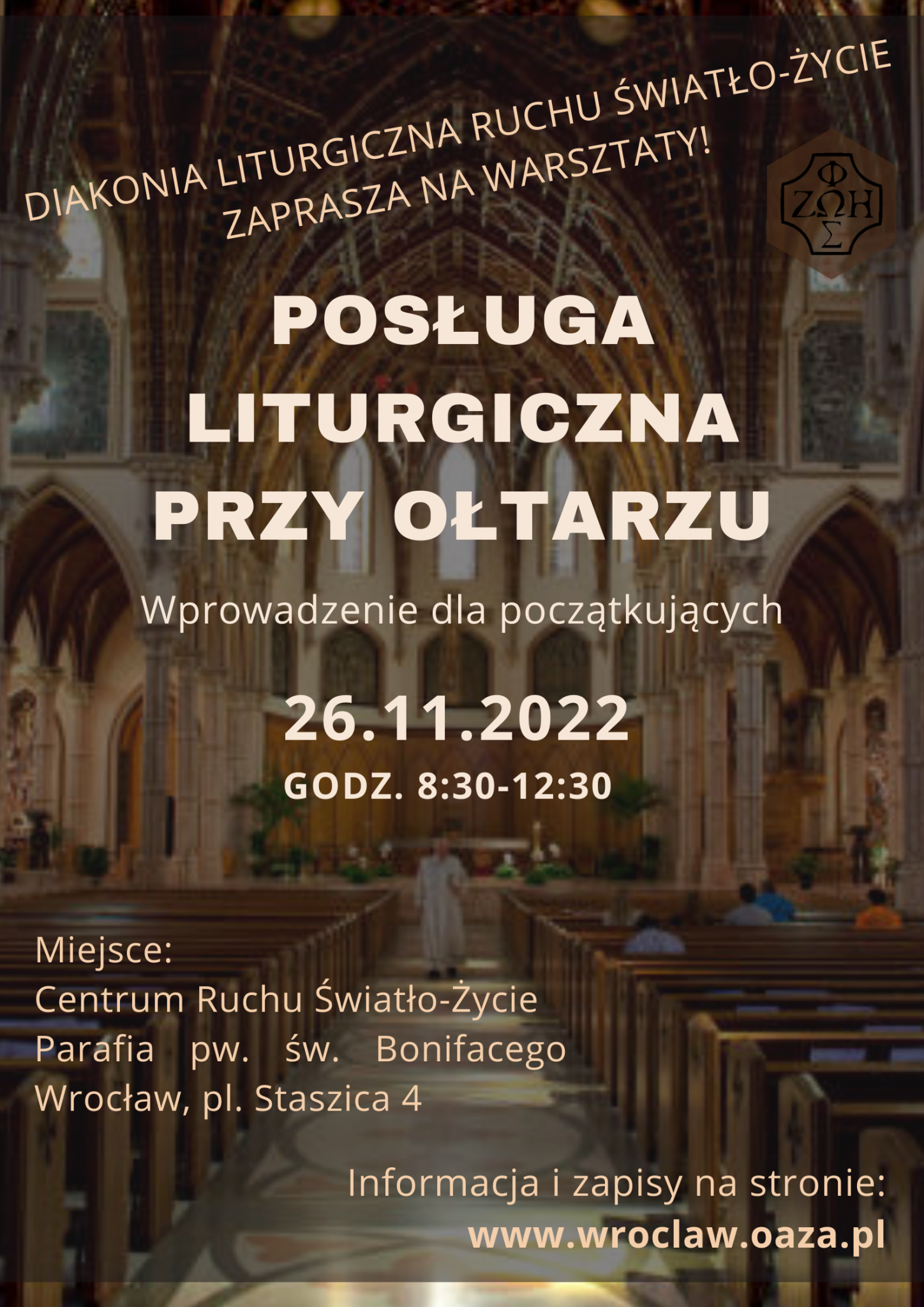 Warsztaty „Posługa liturgiczna przy ołtarzu. Wprowadzenie dla początkujących”