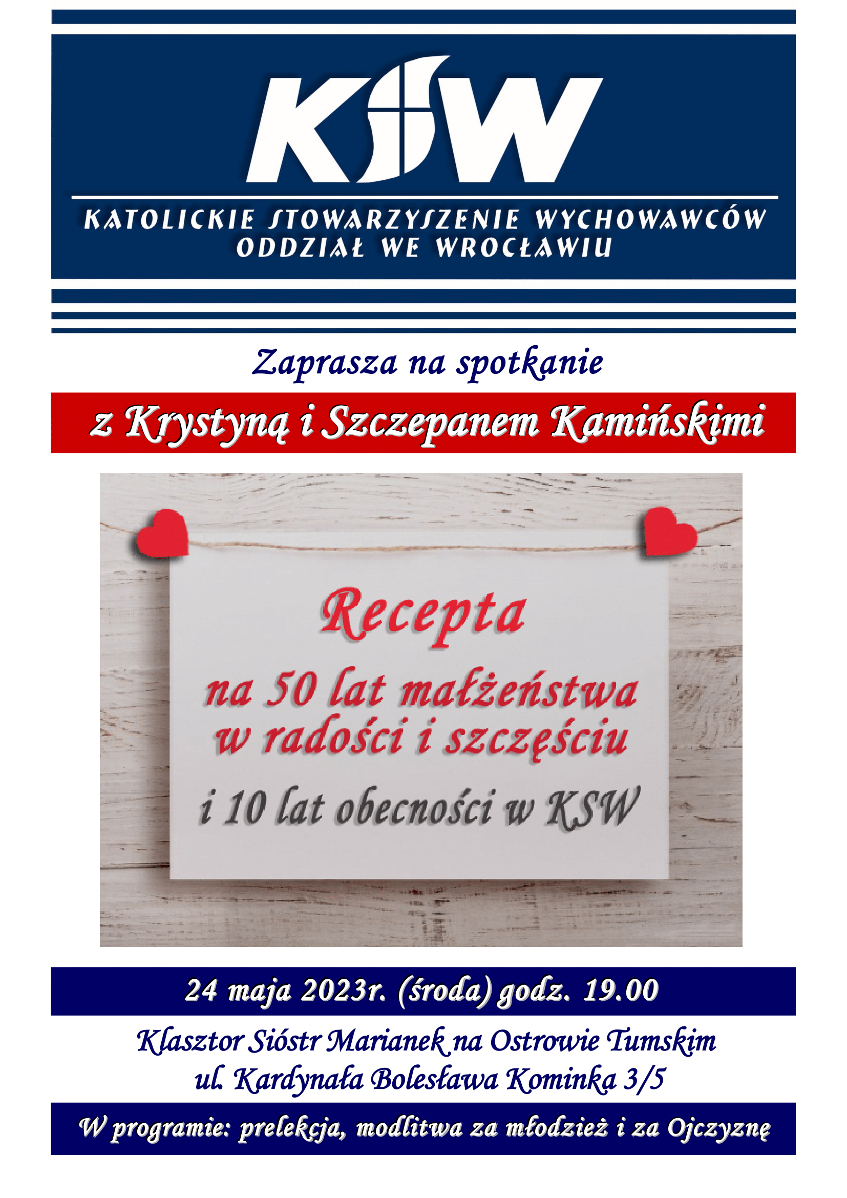 KSW zaprasza na spotkanie z Krystyną i Szczepanem Kamińskimi