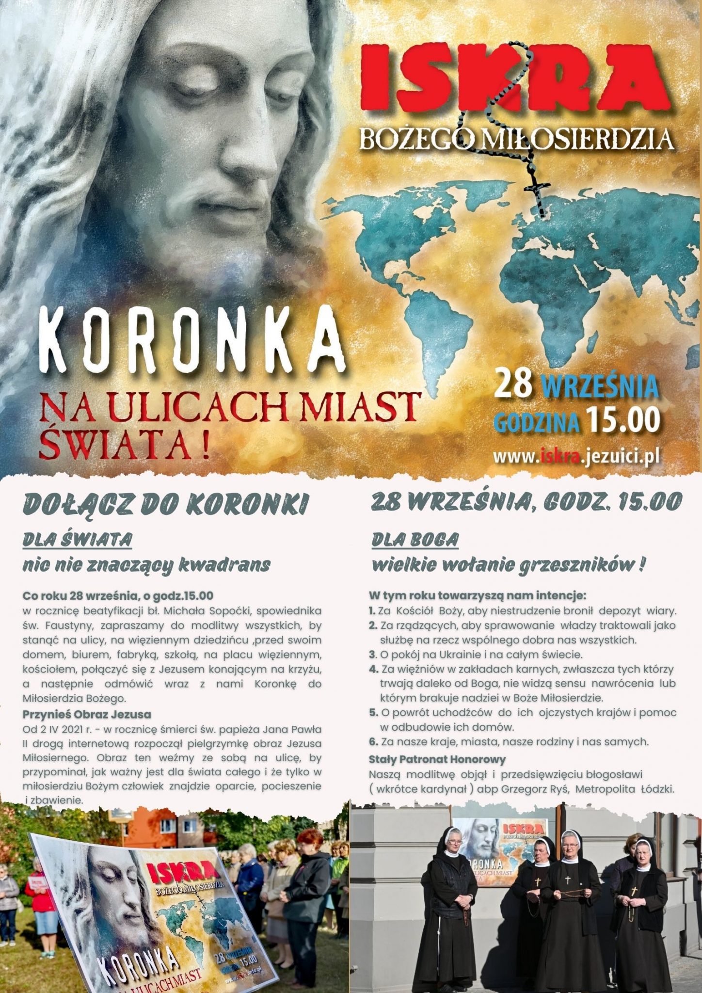 Koronka na ulicach miast świata
