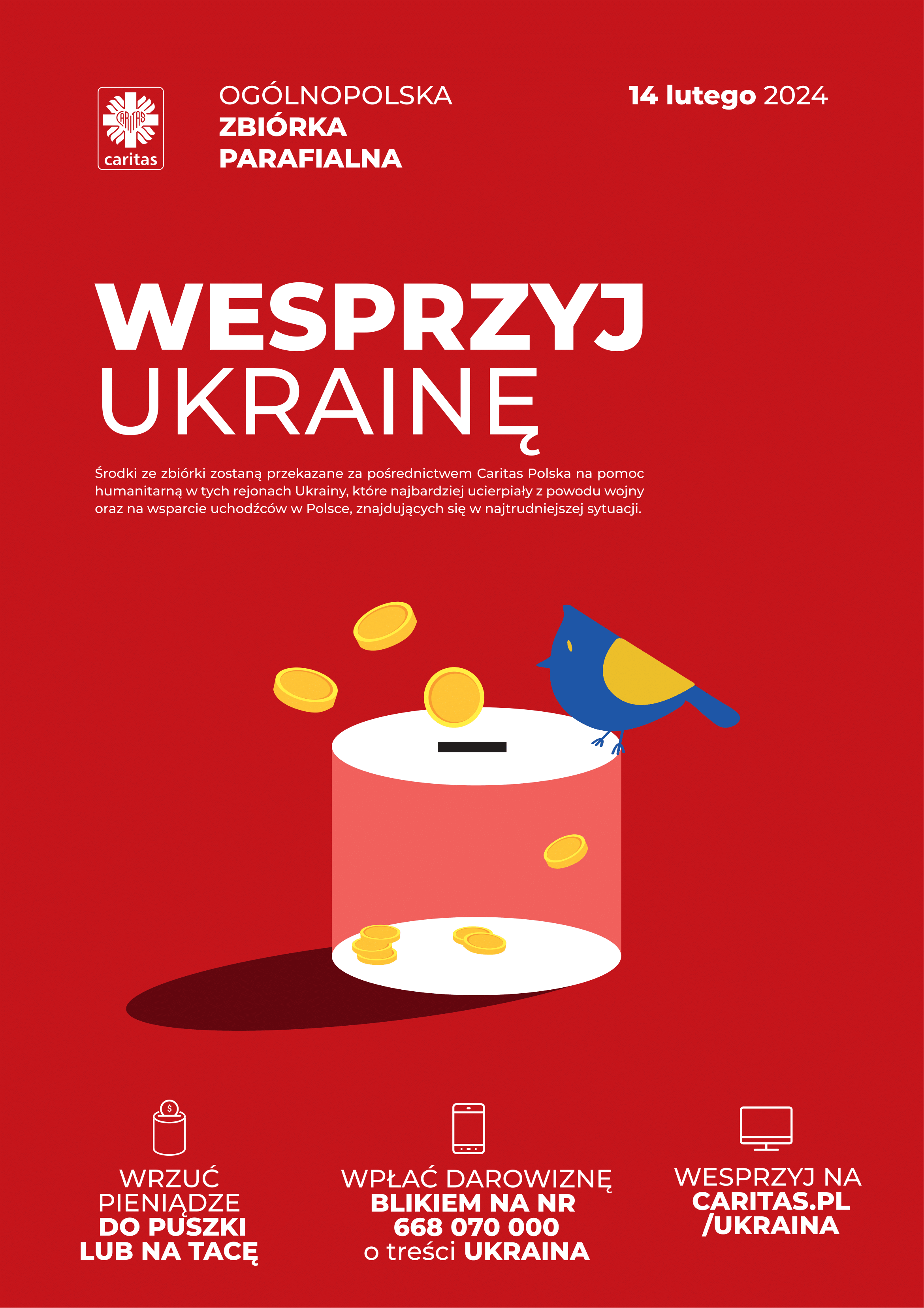 Wesprzyj Ukrainę – ogólnopolska zbiórka parafialna