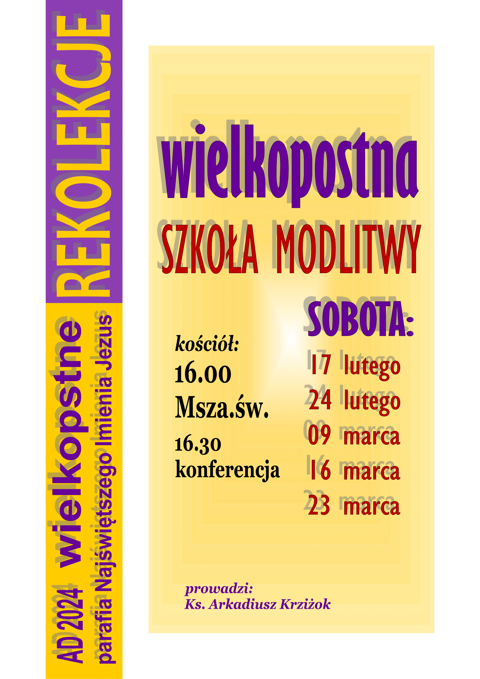 Wielkopostna szkoła modlitwy