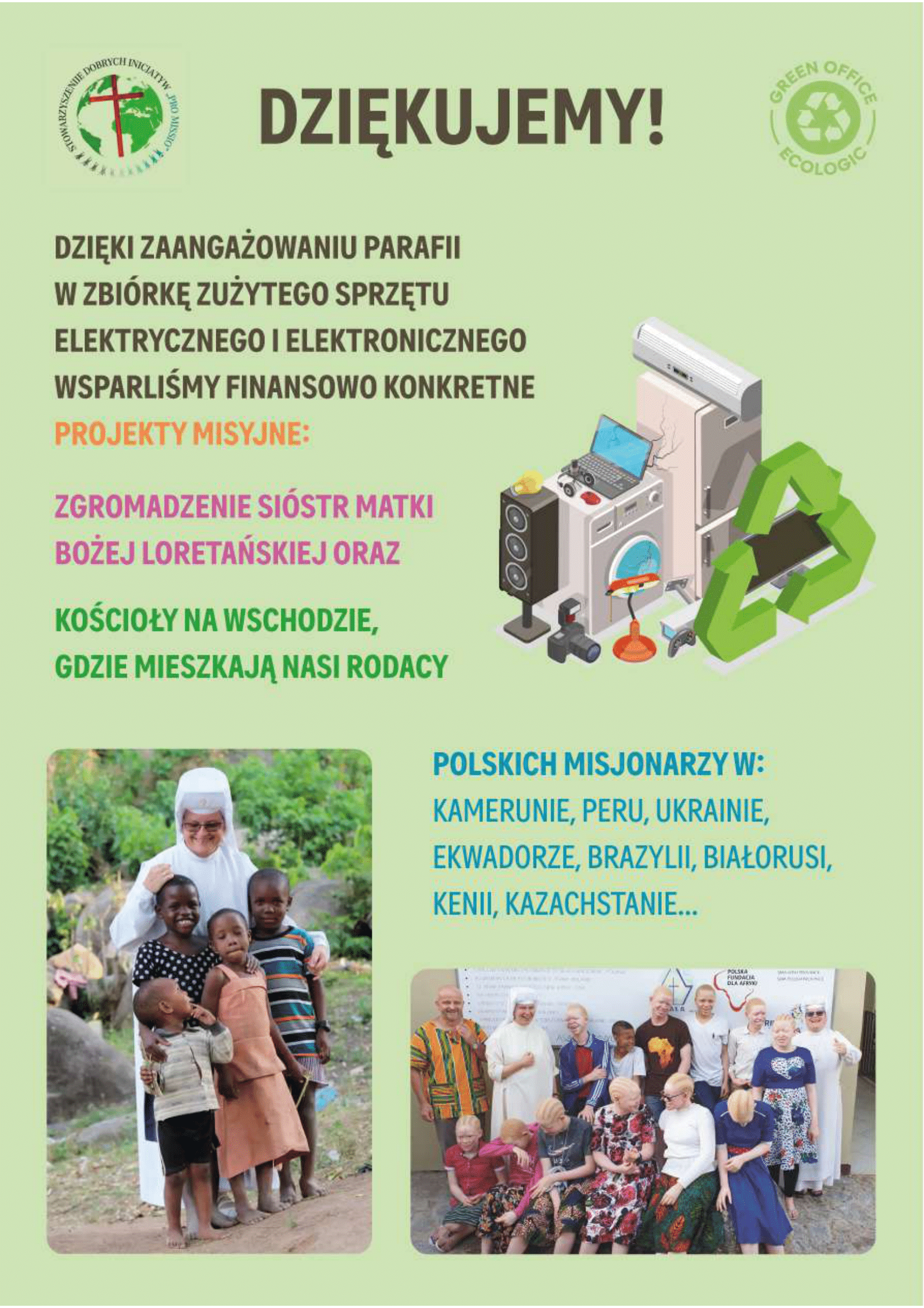Podziękowania za zbiórkę elektrośmieci