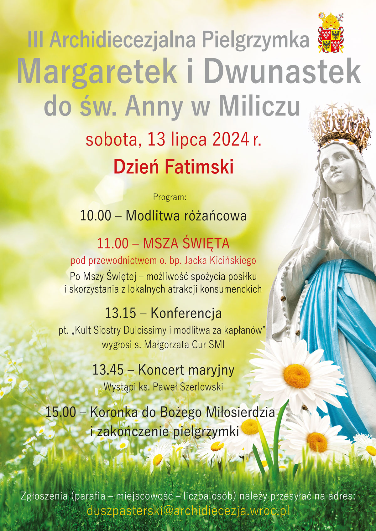 III Archidiecezjalna Pielgrzymka Margaretek i Dwunastek do św. Anny w Miliczu
