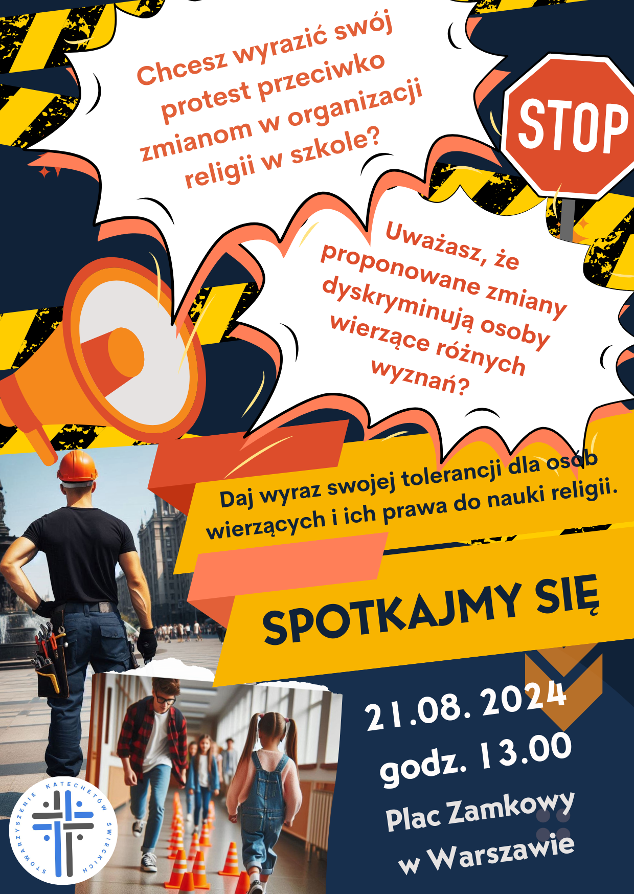 Protest w obronie lekcji religii