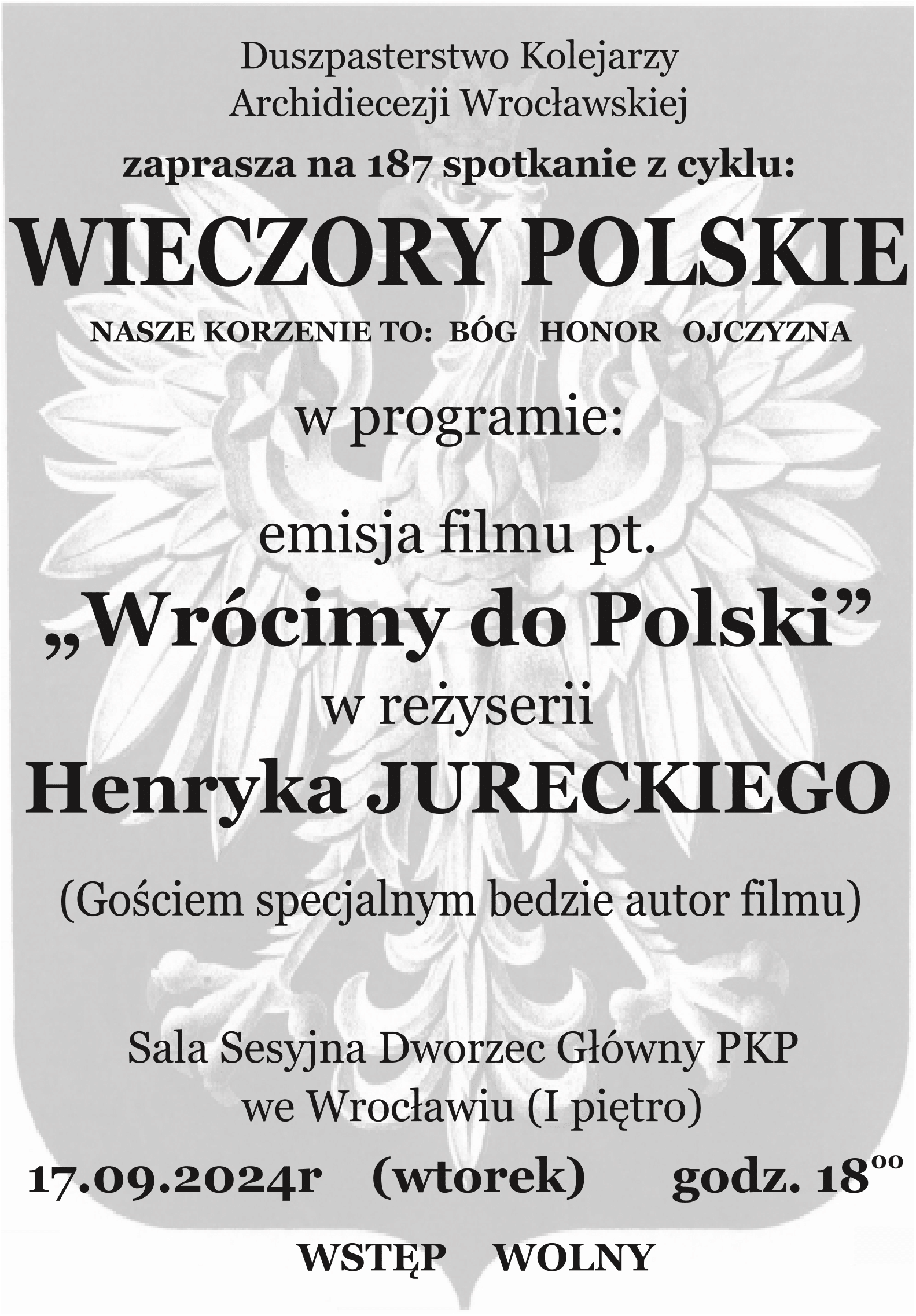 Wieczory Polskie: Emisja filmu pt. „Wrócimy do Polski”