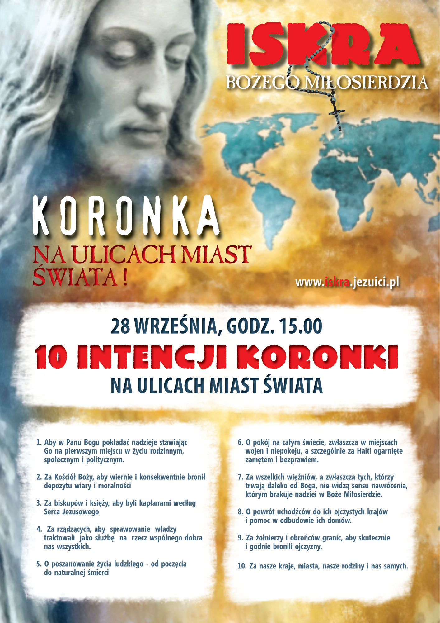 Iskra Bożego Miłosierdzia – Koronka na ulicach miast świata