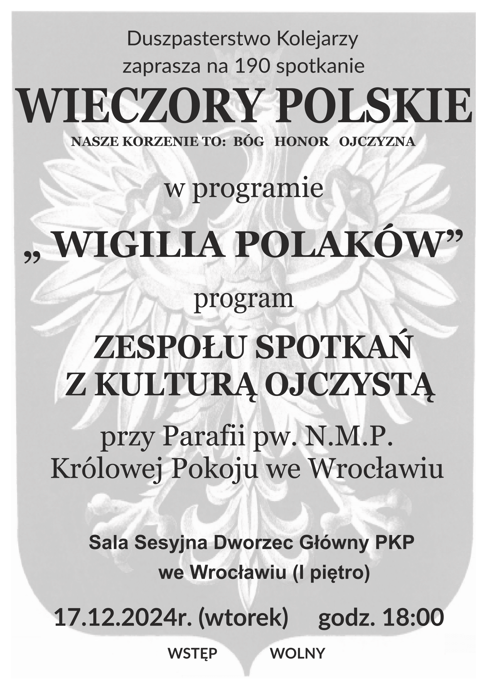 Wieczory Polskie: „Wigilia Polaków”