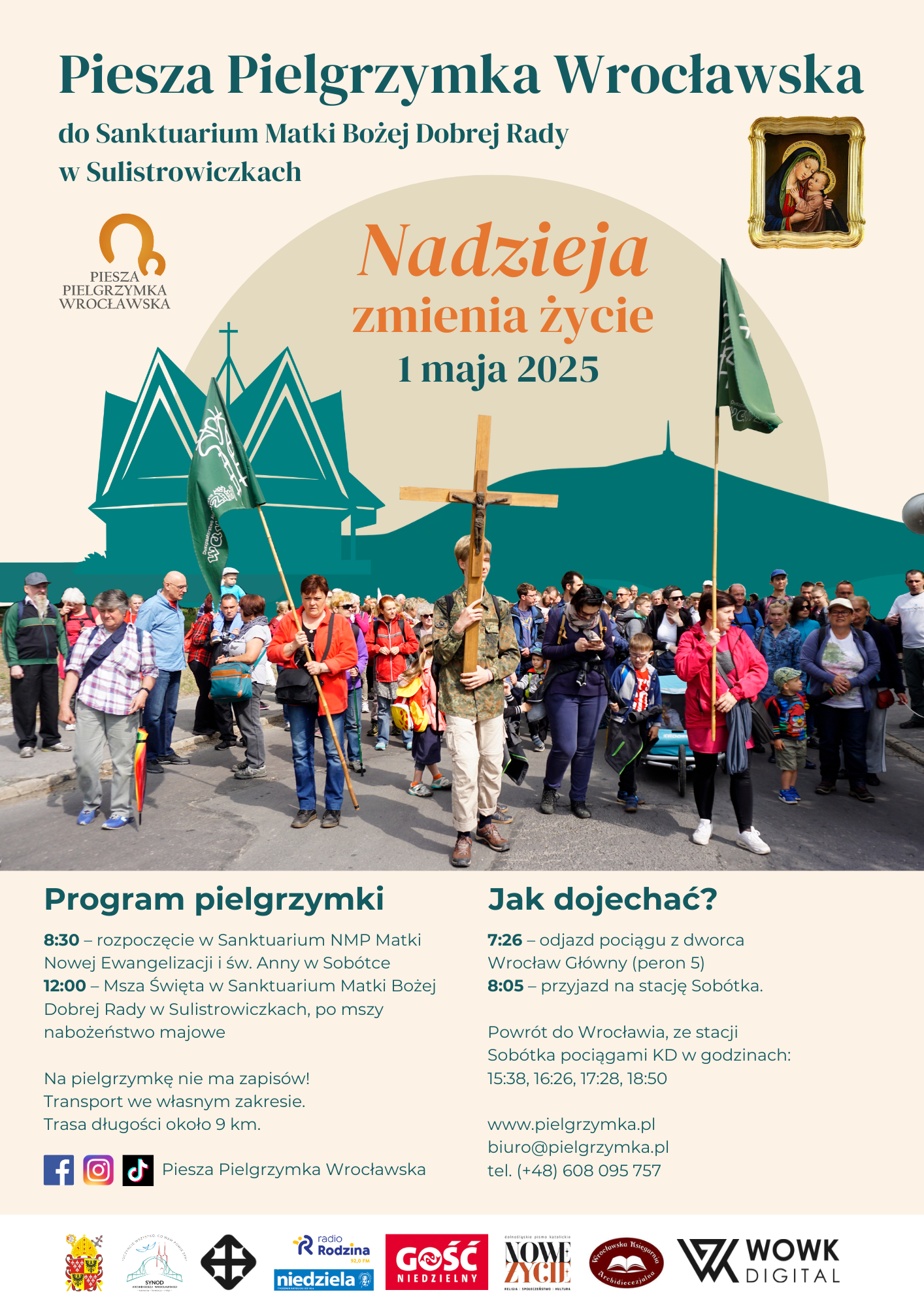 Piesza pielgrzymka do sanktuarium Matki Bożej Dobrej Rady w Sulistrowiczkach