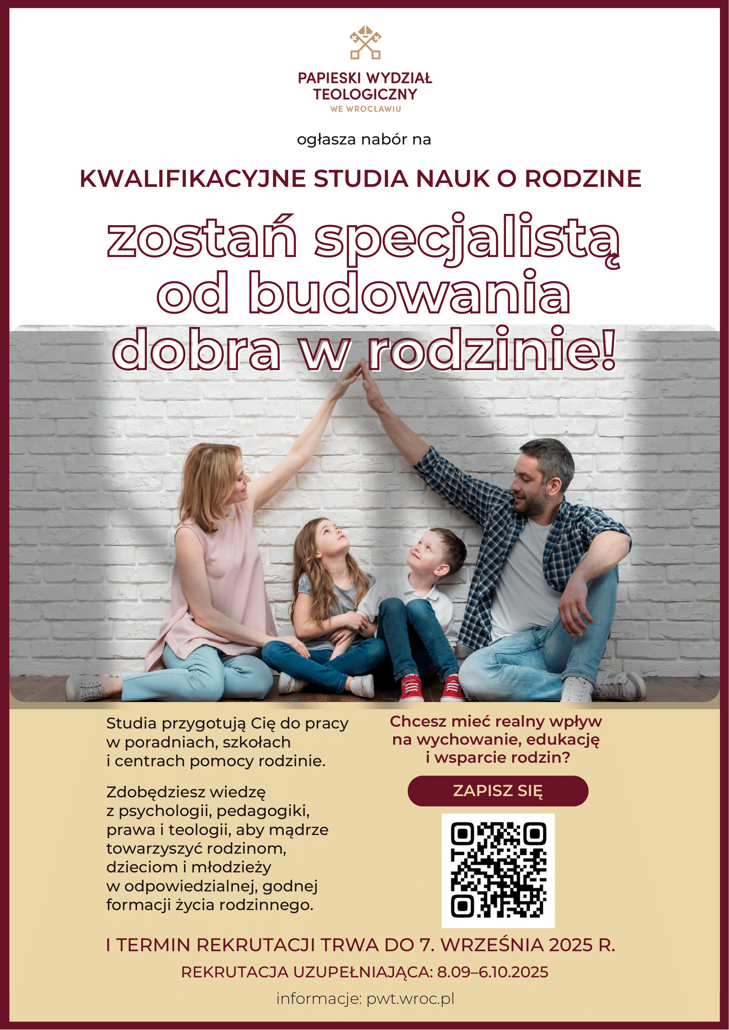 Podyplomowe Kwalifikacyjne Studia Nauk o Rodzinie