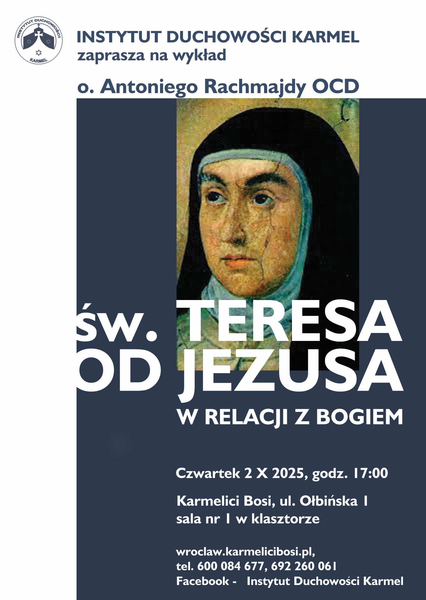 Wykład „Św. Teresa od Jezusa w relacji z Bogiem”