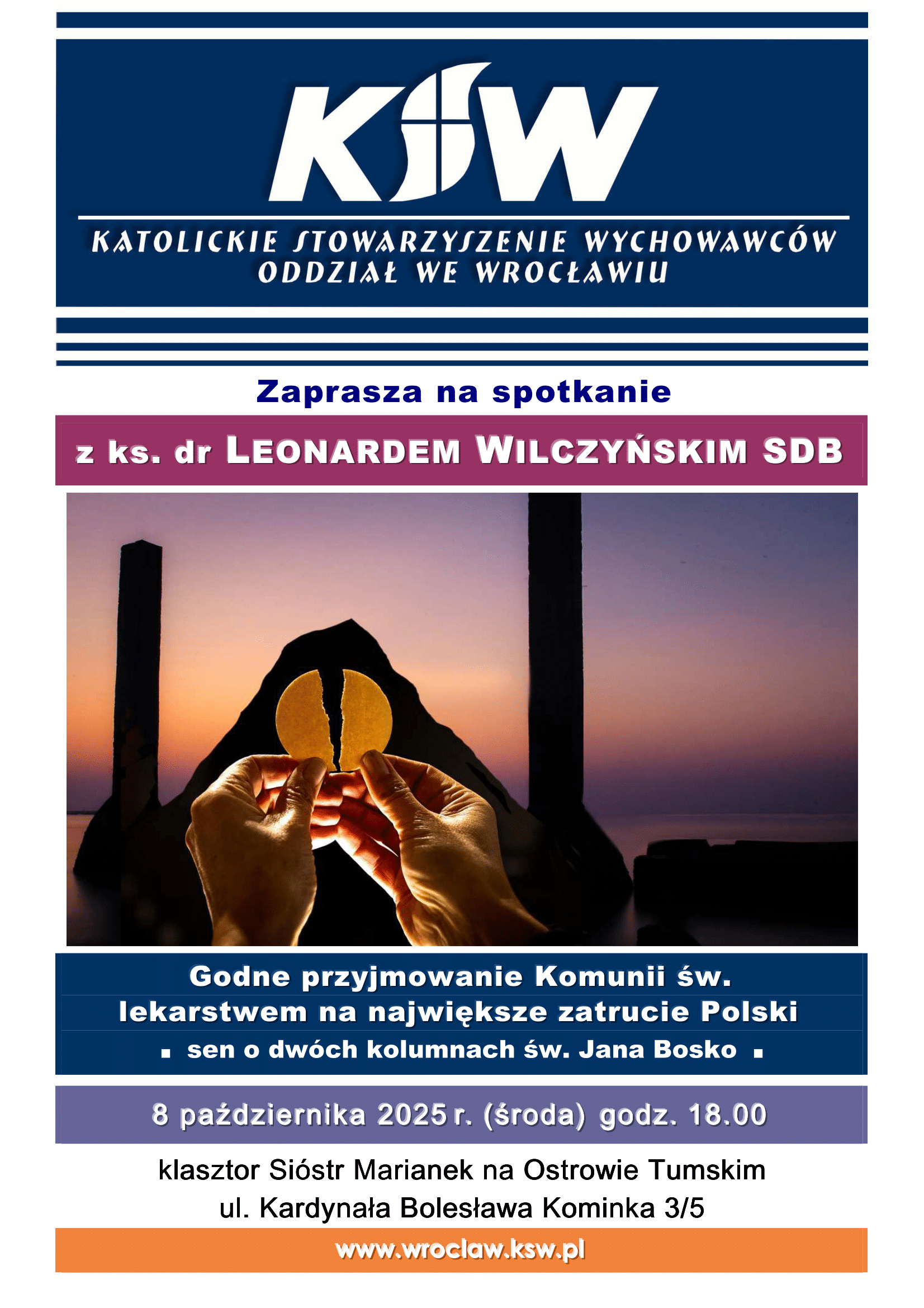 Spotkanie z ks. dr Leonardem Wilczyńskim SDB
