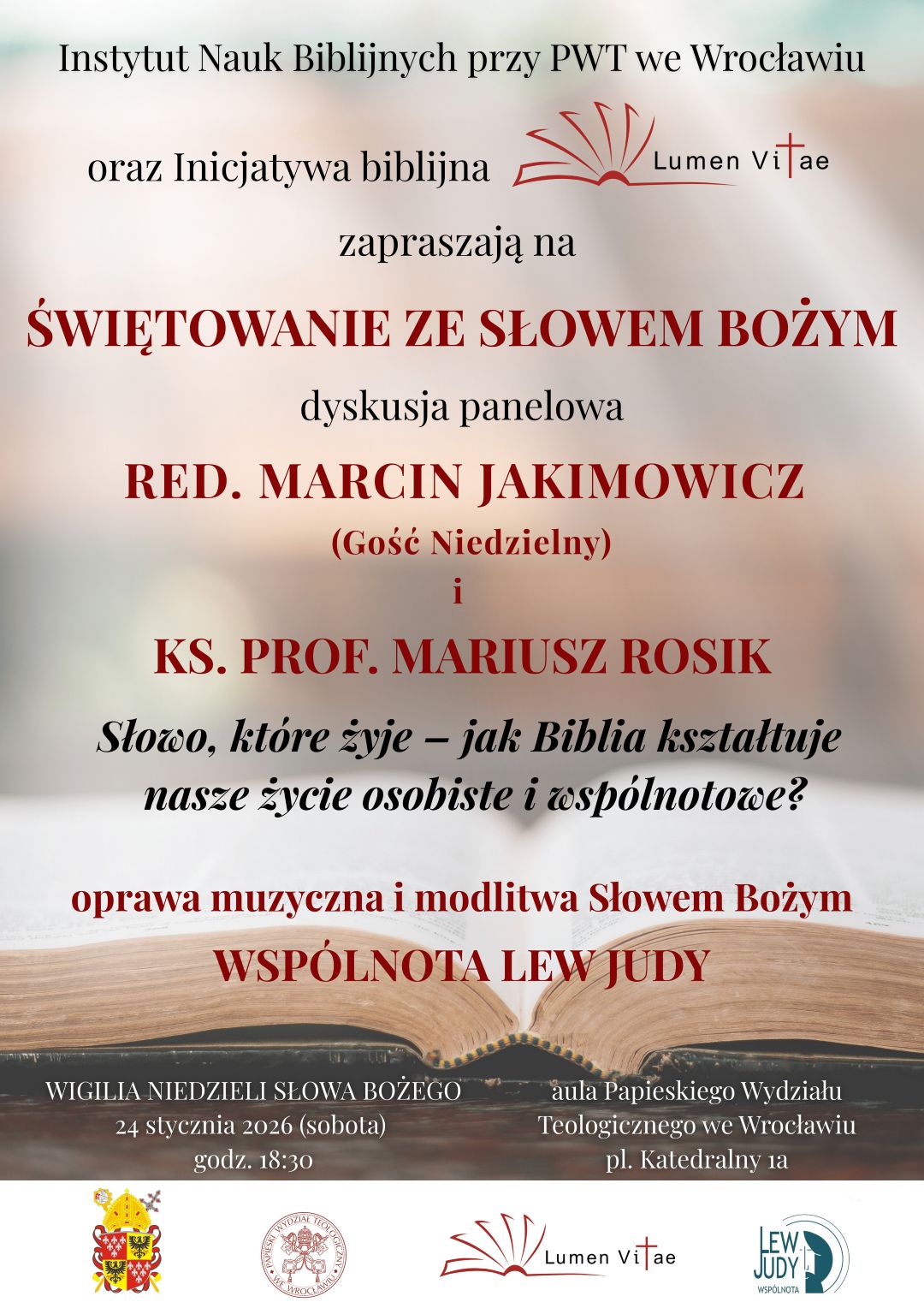 Wieczór przygotowujący do świętowania Niedzieli Słowa Bożego