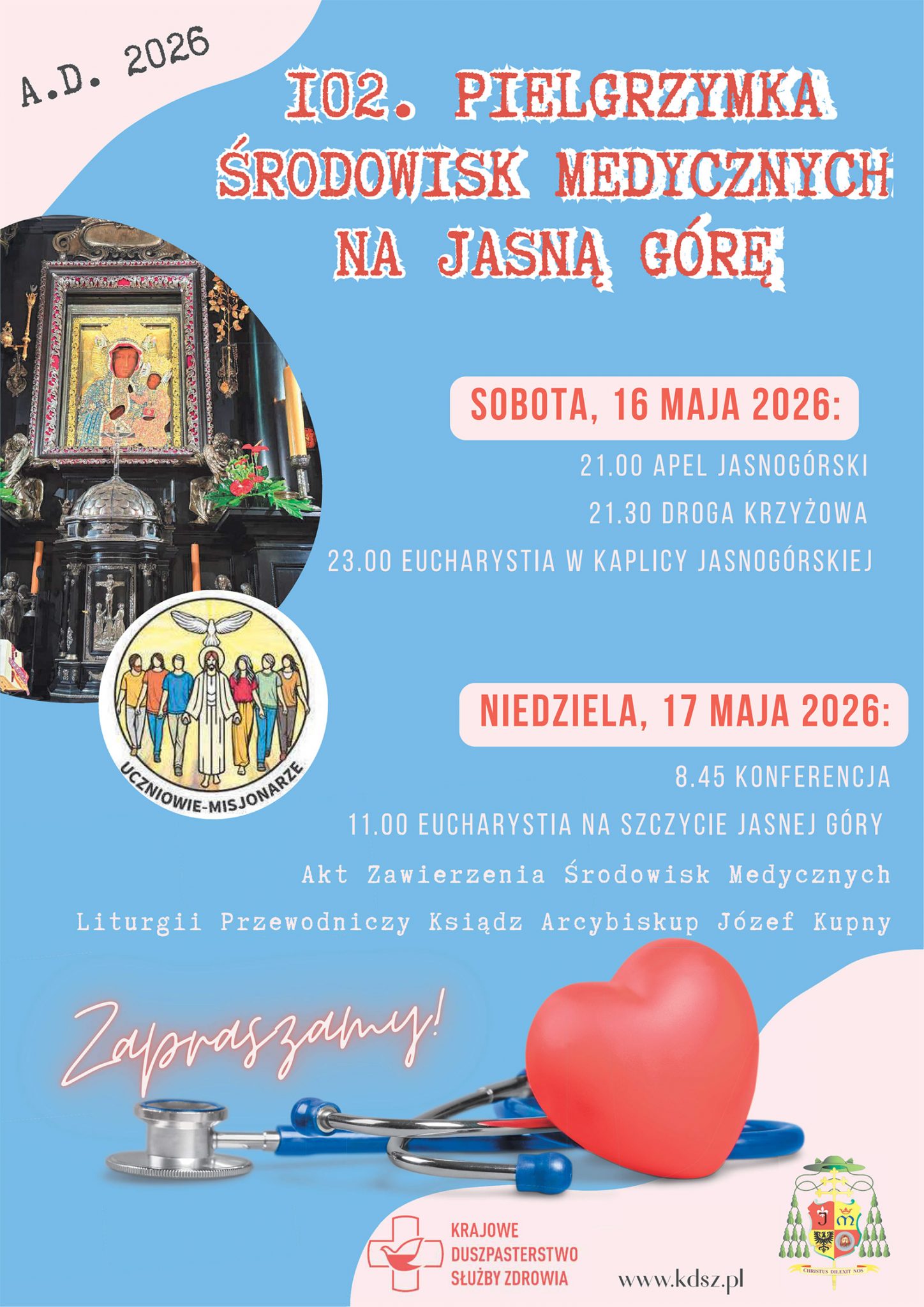 102. Pielgrzymka Środowisk Medycznych na Jasną Górę