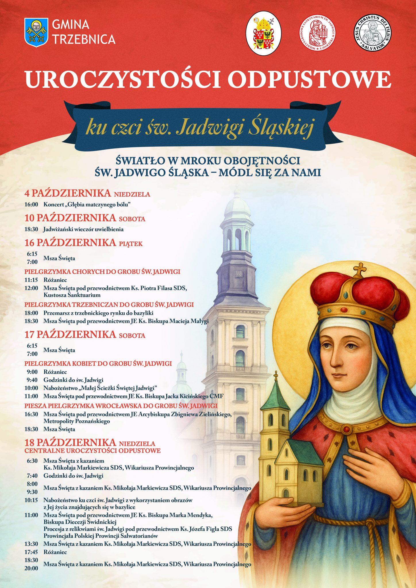 Uroczystości odpustowe ku czci św. Jadwigi Śląskiej