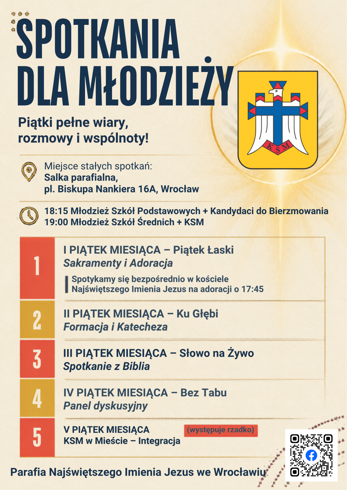 Spotkania dla młodzieży w naszej parafii